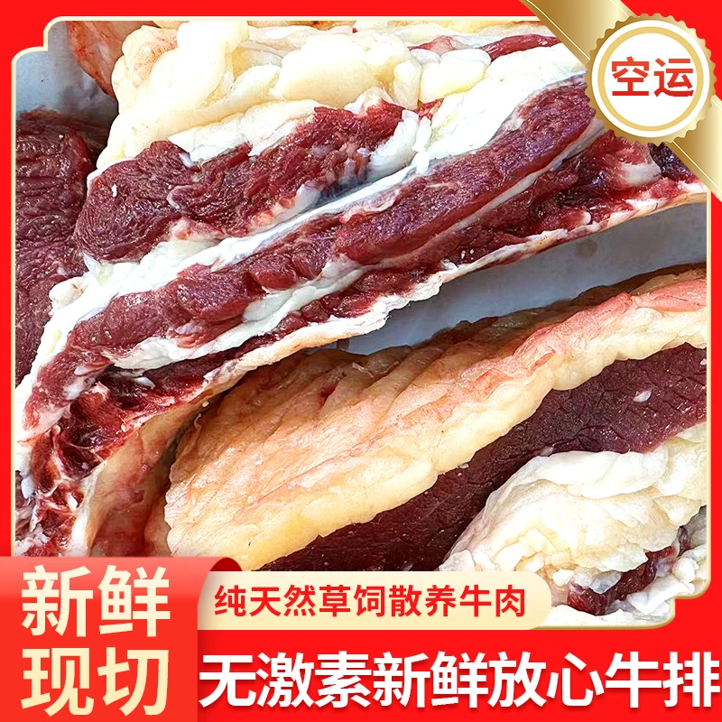 【黄膘】内蒙古散养草饲黄膘牛排【专用现切】非质量问题不支持退货】