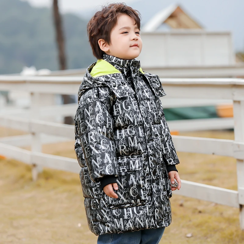 【S214-218008高品质爆款童装男童免洗羽绒服110-150码