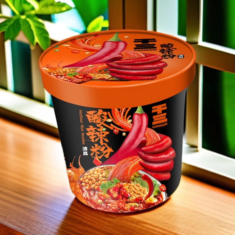 干三清真酸辣粉桶装一件6桶一桶242克速食包邮