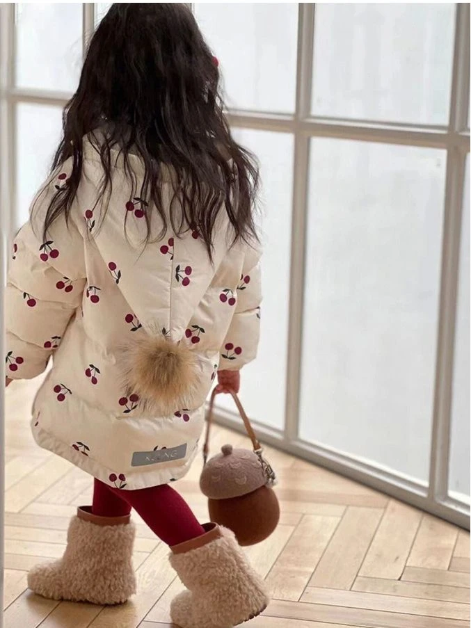 巴拉拉吧儿童羽绒服洋气新款中小童宝宝加厚保暖婴童女孩秋冬季外