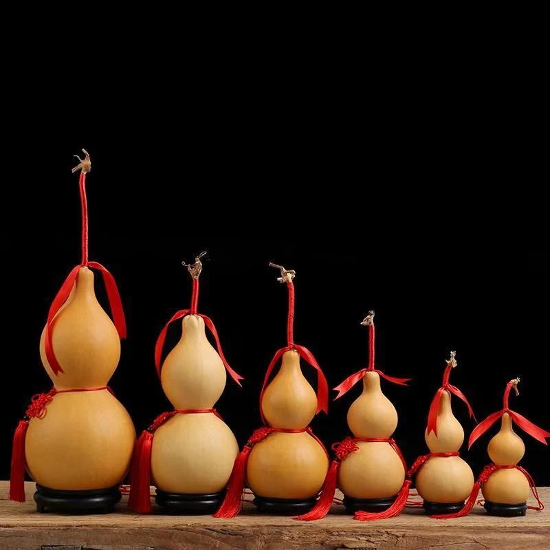 大葫芦龙头创意摆件小葫芦挂件开口居家玄关卧室装饰