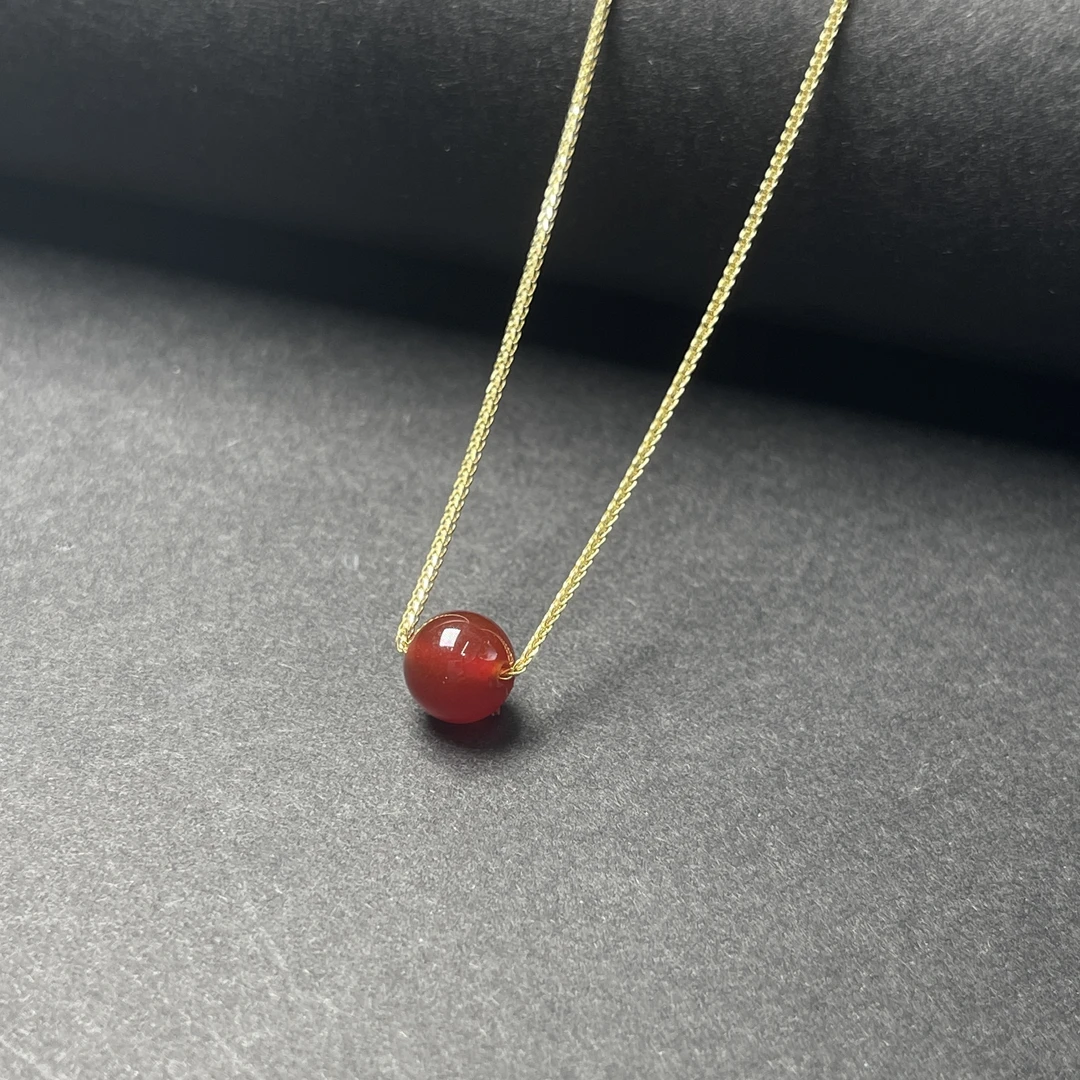 【龙少专属】可调节针式肖邦链穿红玛瑙 百搭多样性发1件 LS2960