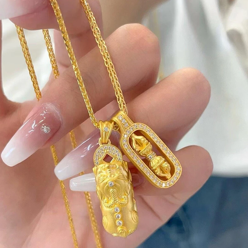 铜合金项链  新中式貔貅项链女吊坠精致大气百搭新款锁骨链轻奢