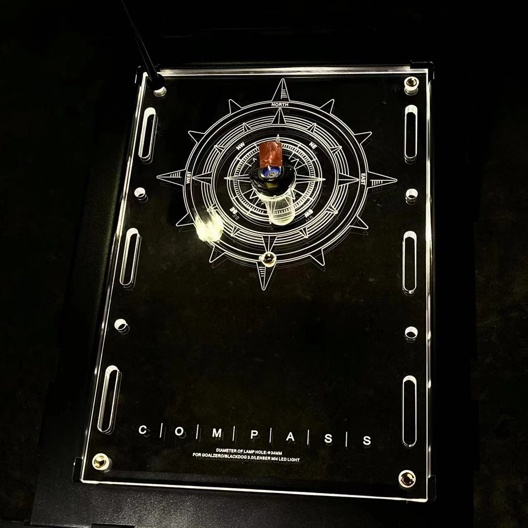 跨境 露营多功能igt单元发光亚克力桌板GZ发光灯罩户外野营氛围