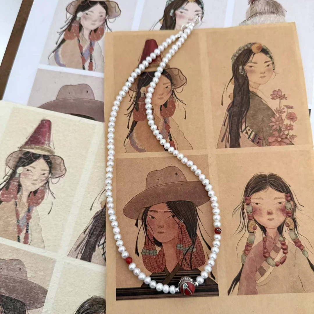 坠链均925银 黑措原创设计【灼日】|纯手工复古定制款藏式项链