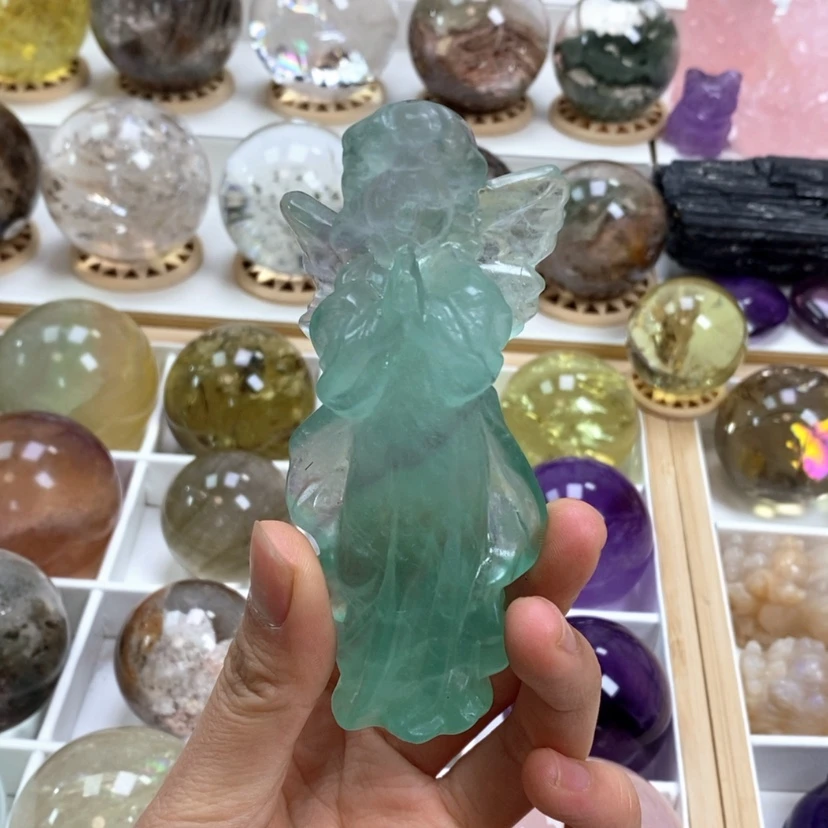 【闪购商品】萤石摆件未镶嵌松*