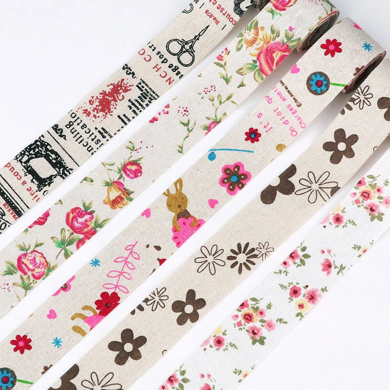 织带礼物小布条带老布土布印花棉质包边丝带棉麻粗麻布布带条配件