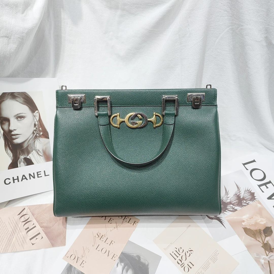 95新 GUCCI/古驰 zumi大号手提包斜挎包/dl