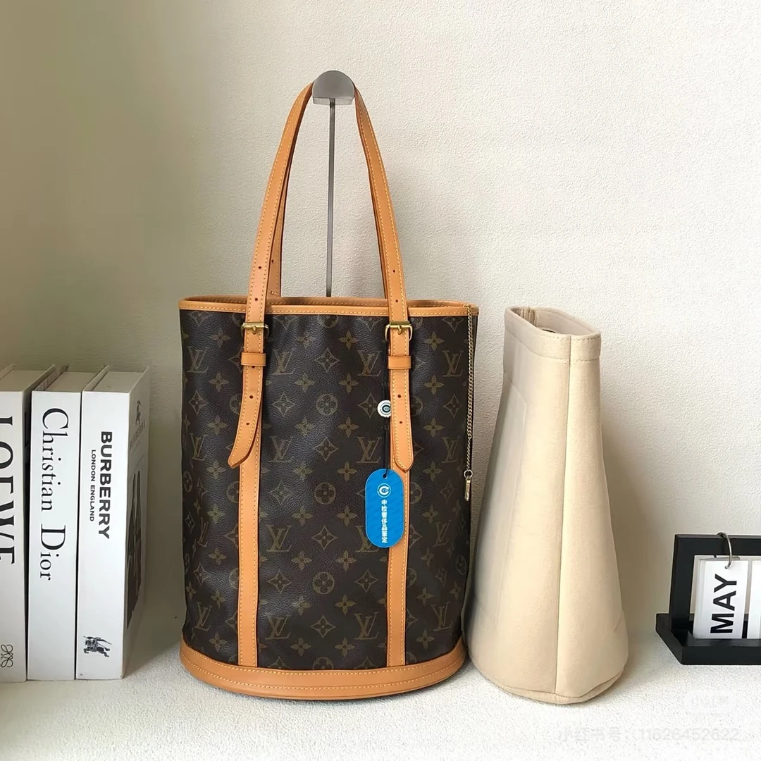 95新 LouisVuitton/路易威登 修复品LV 大号老花水桶包ym