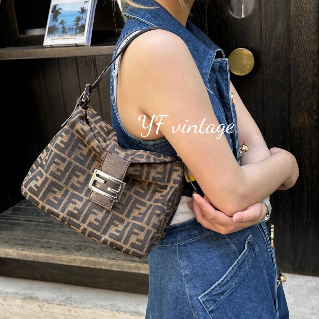 95新 FENDI/芬迪 yf/芬迪小胖丁老花单肩包/95新