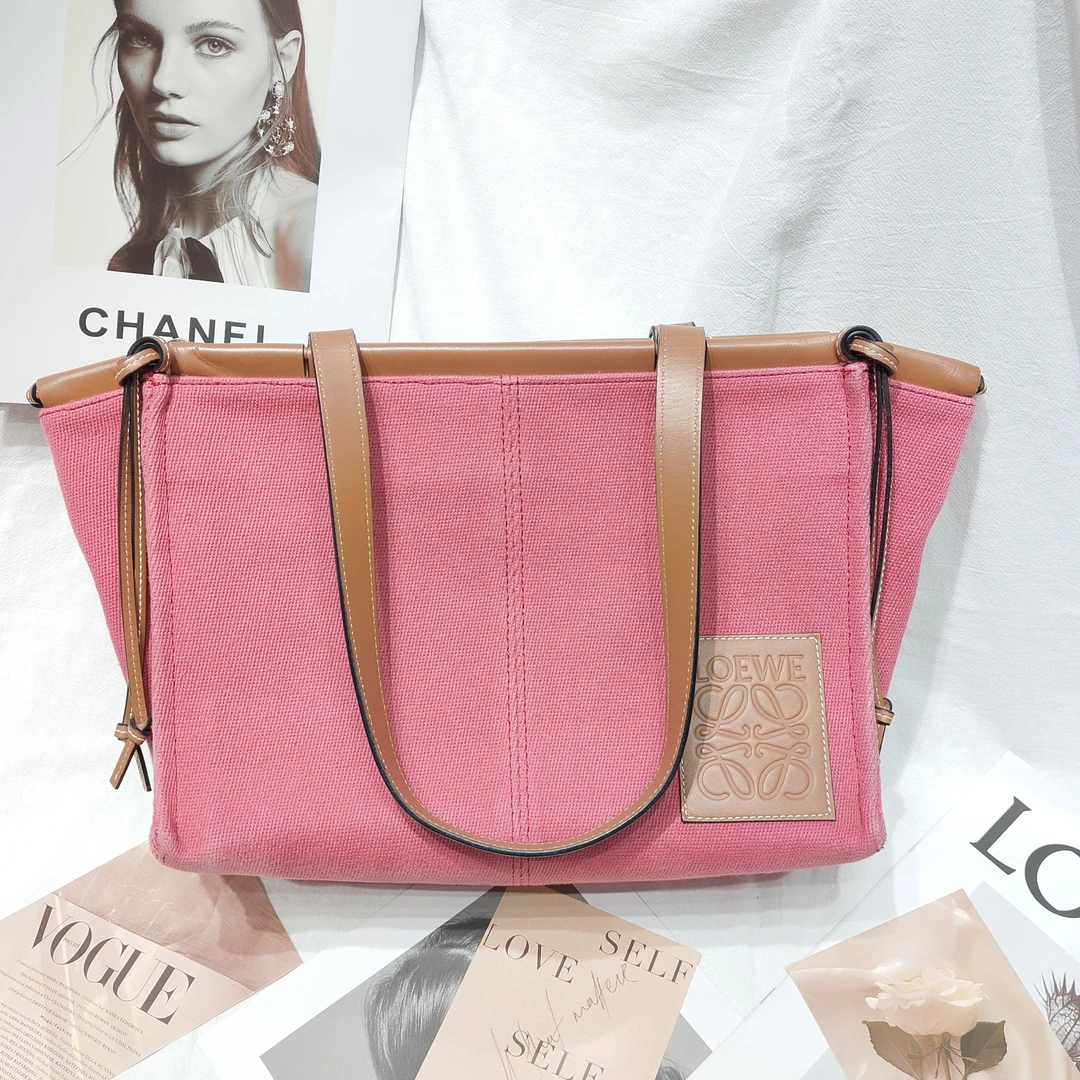 95新 LOEWE/罗意威 罗意威粉色单肩包ym