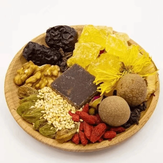 宁夏八宝银川特产盖碗茶玫瑰炮台枸杞桂圆红枣手工组合菊花