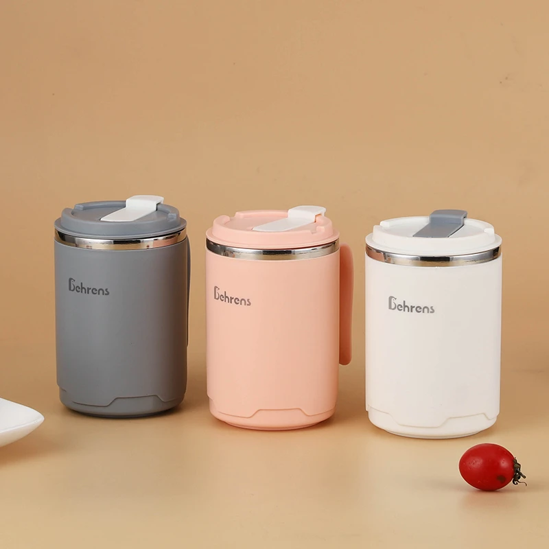 贝伦斯304办公马克杯创意家用精致保温杯带吸管 350ml