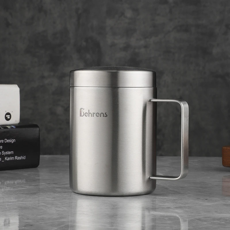 贝伦斯316加厚隔热杯高端便携双层奶杯家用户外休闲杯防摔防烫