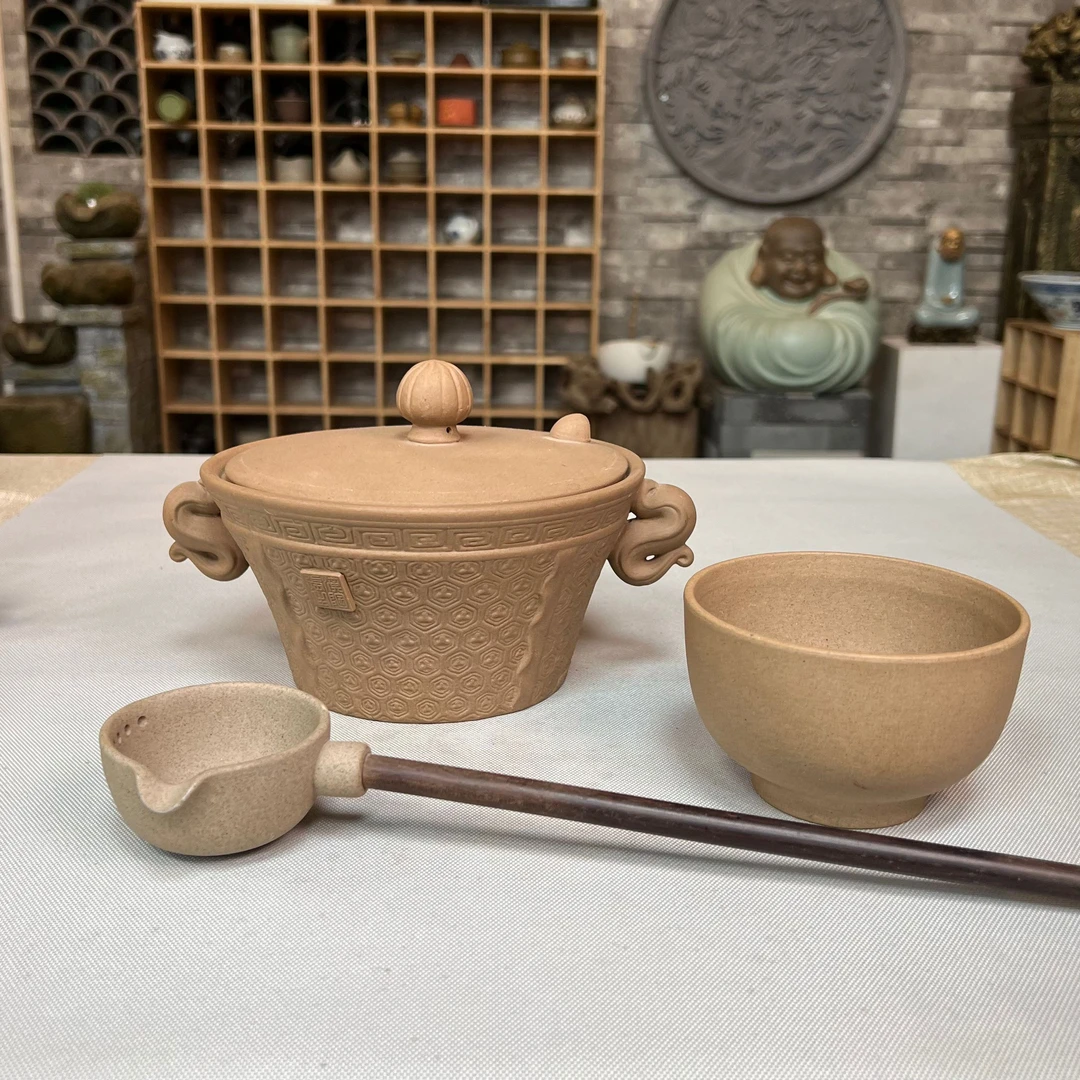 老坑矿浦纹煮茶碗茶具套装家用