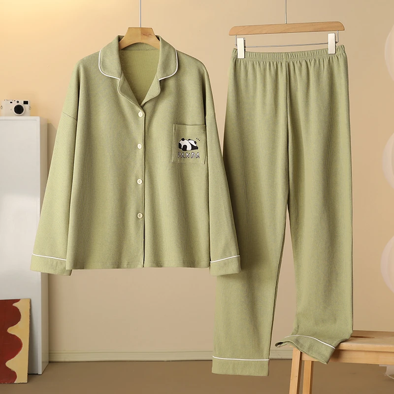 可外出睡衣女秋冬爆款2023年新款大码长袖高级感卡通家居服两件套