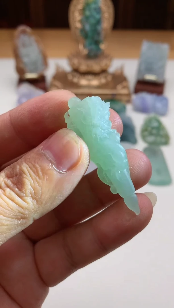 【闪购商品】定制翡翠未镶嵌文昌笔