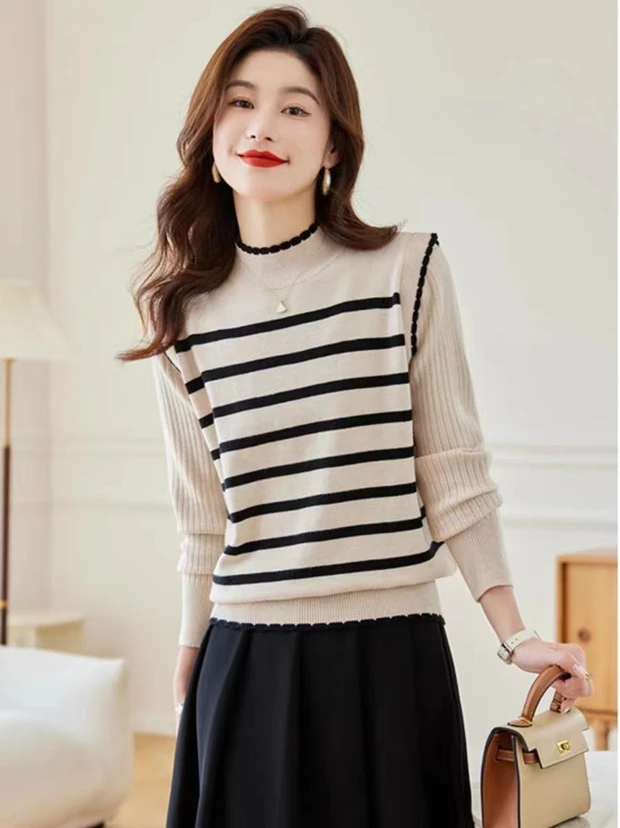 半高领内搭打底衫女装秋冬气质长袖上衣冬季新款