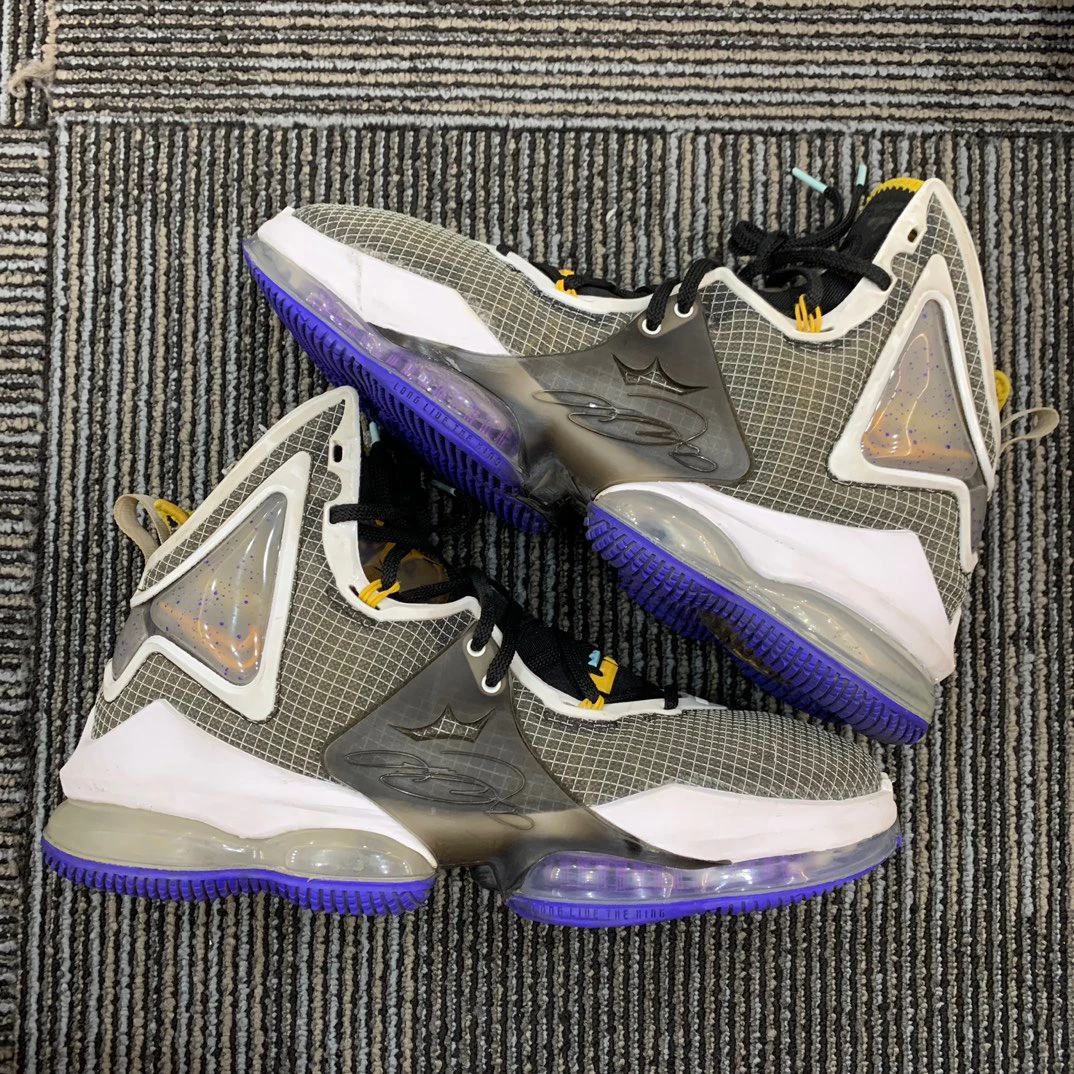 詹姆斯19 黑白黄/43码/无原盒/二手/非真假问题不退