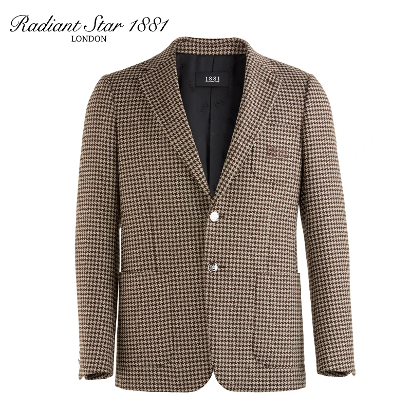 1881 RADIANT STAR时尚气质男士千鸟格外套秋冬款 1AF09X2013-77