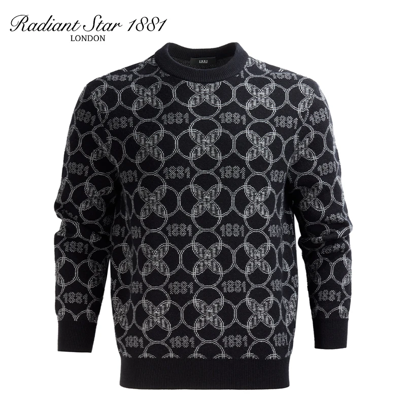 1881 RADIANT STAR2024秋冬新款男士圆领羊毛衫 1AF87M1008-01