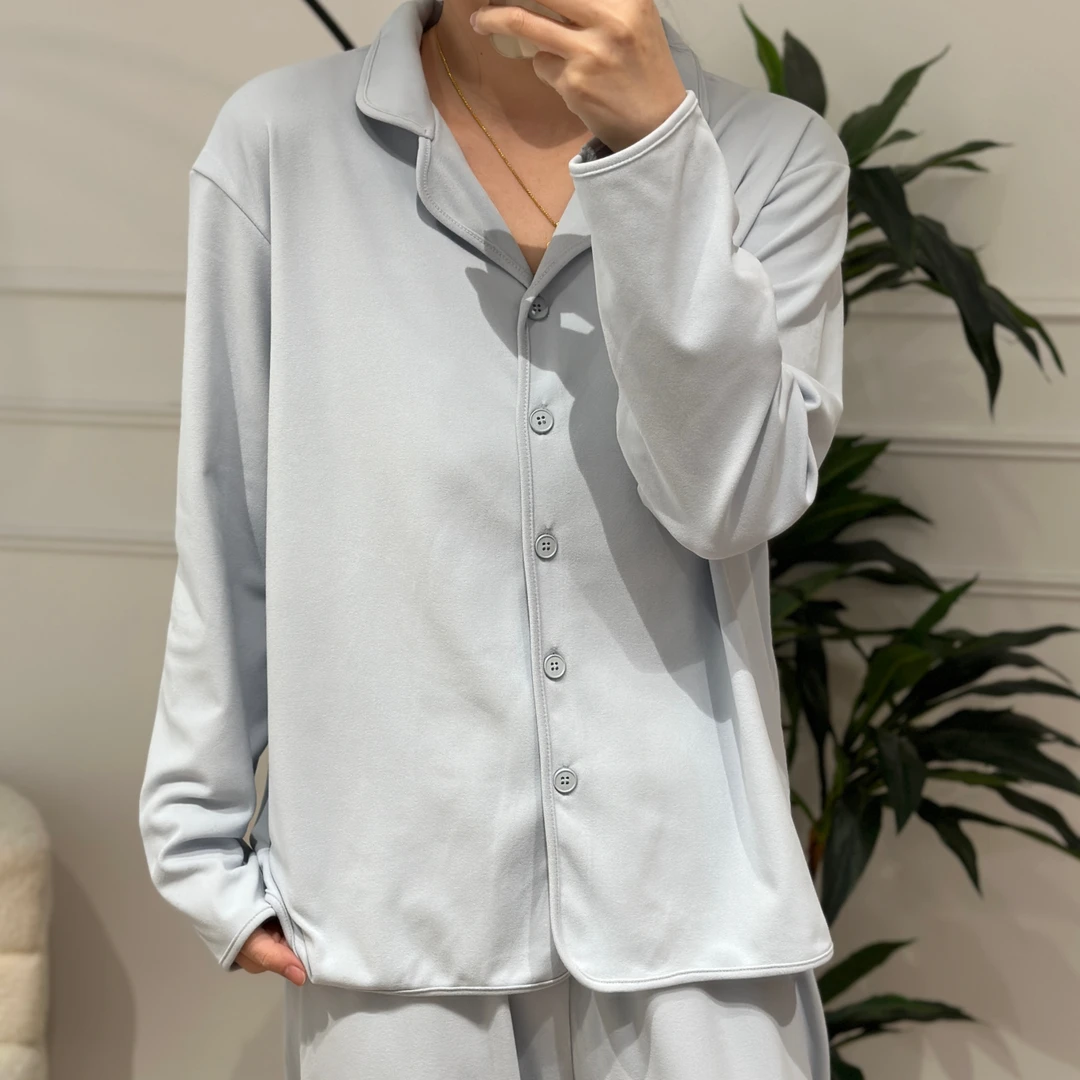 美亚恩NANA秋冬德绒睡衣套装女保暖舒适居家服纯色A0952