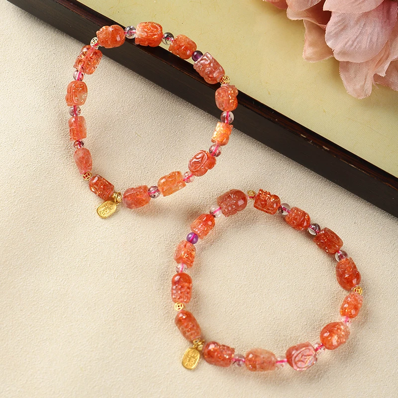 【蜜棠珠宝】18K 金太阳貔貅手串（多样性发/发一串）C5-316