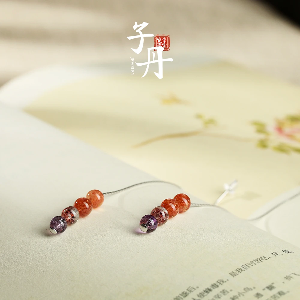 【蜜棠珠宝】 金太阳银镶耳线  C5-091