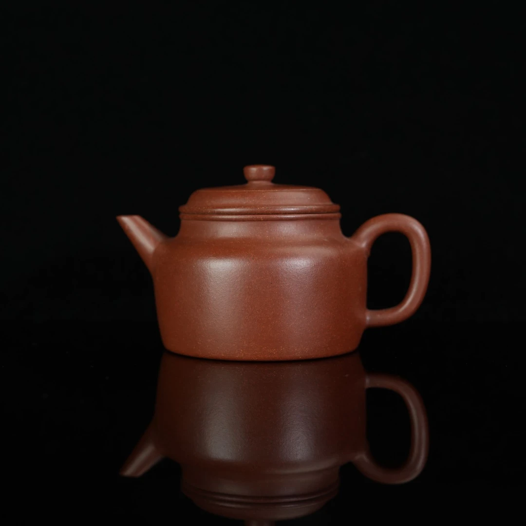 云松堂  水峥制 《剑流德钟》 容量150cc 紫泥  实力派 紫砂壶