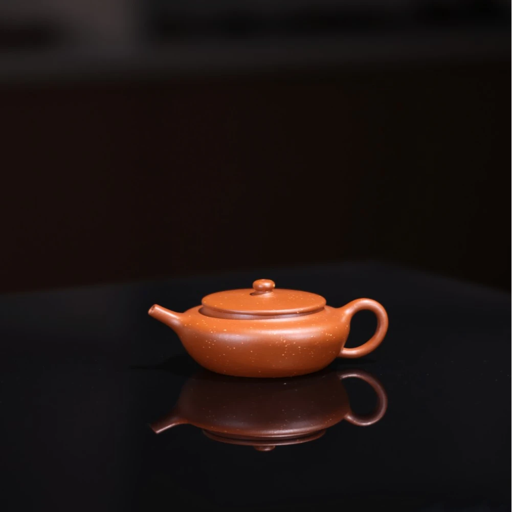 【扁晨】邵辛超制  •  胤真堂 原矿朱泥 •180cc •实力派慕古紫砂壶