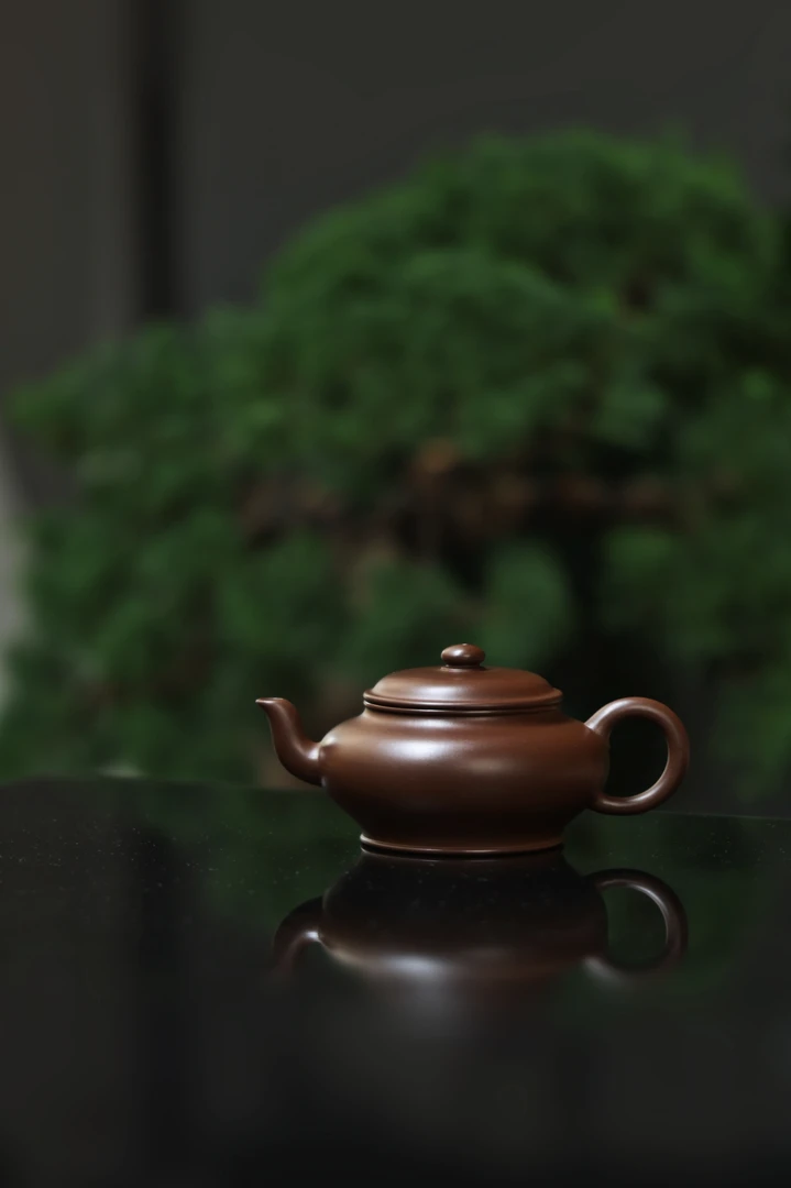【景州虚扁】韦安制 • 原矿紫泥 •160cc • 全手工 胤真堂出品紫砂壶