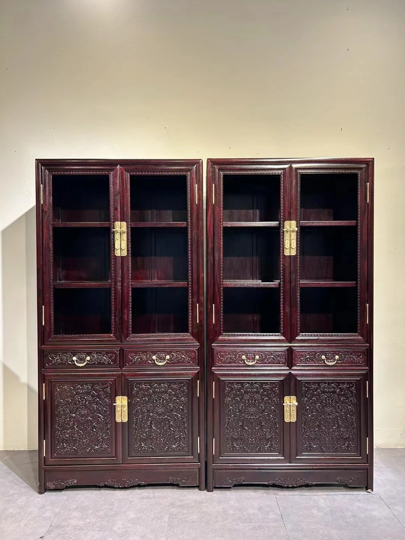 赞比亚紫檀西番莲书柜