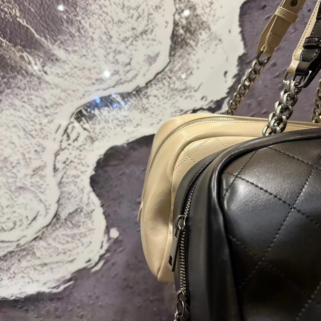 「月云诗阁」vtg两色托特包