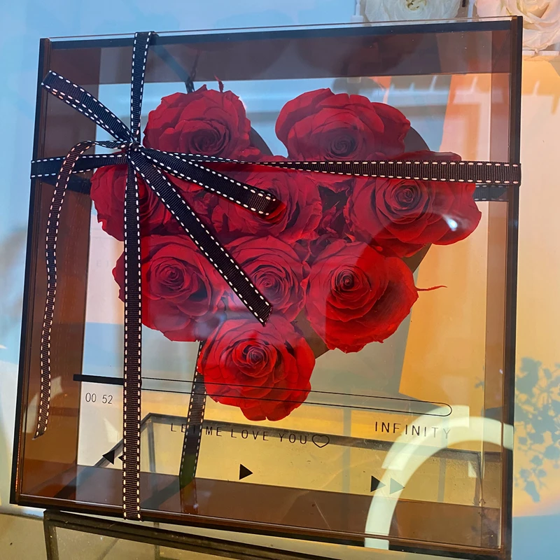 【成品·花房】永生花真花礼盒情人节送女朋友闺蜜生日礼物玫瑰花