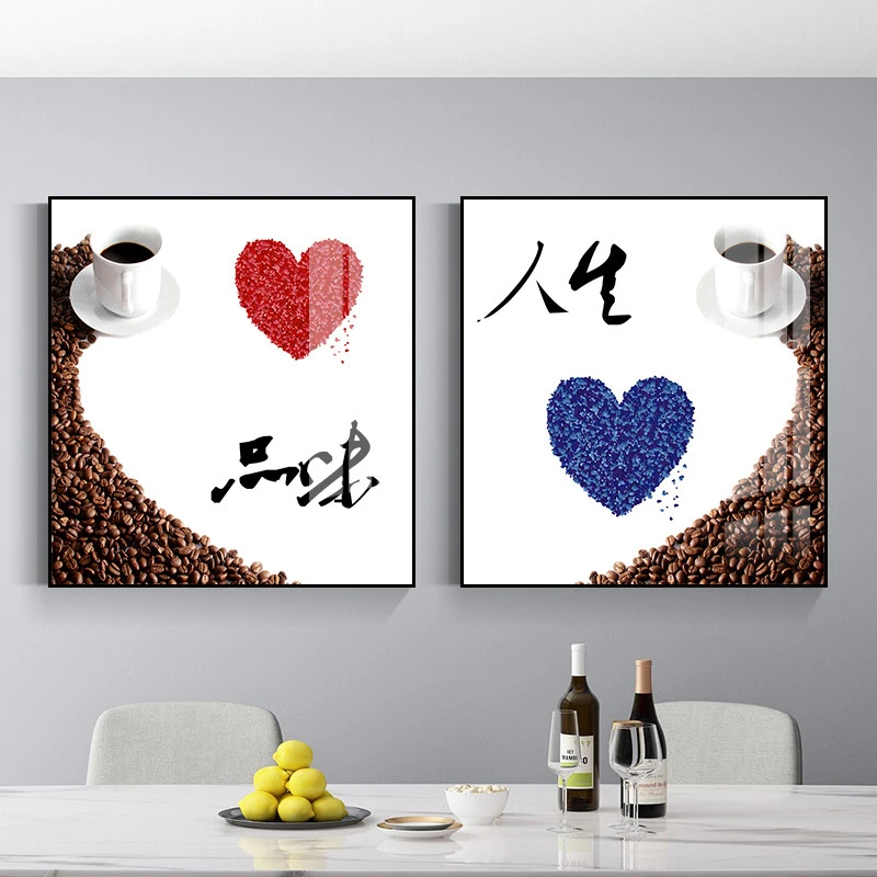 T03餐厅装饰画高级感现代简约饭厅墙面挂画客厅歺厅背景墙壁画