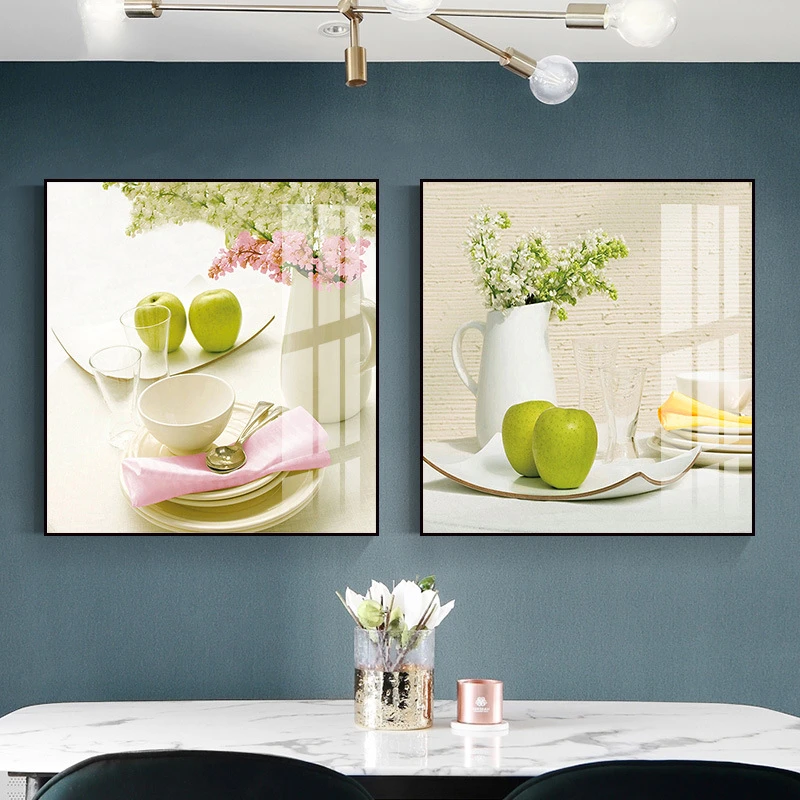 T10轻奢高级感餐厅装饰画大气简约饭厅墙面挂画歺厅背景墙壁画