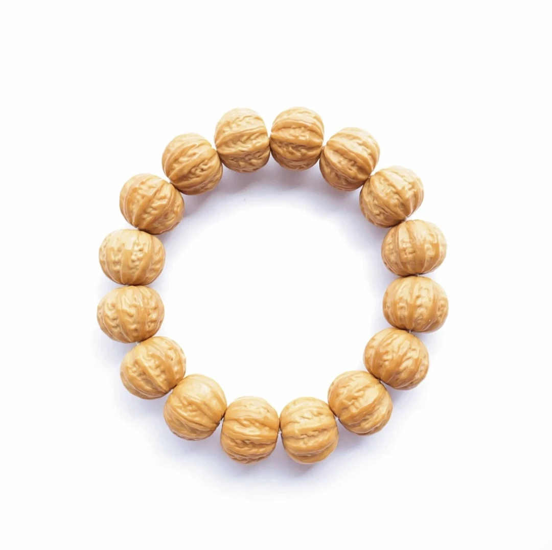 猴头京八棱手串雕刻文玩佛珠念珠手工原桩