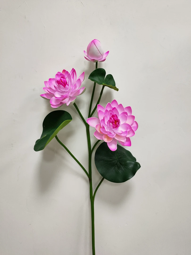 荷花 高端仿真花 家居装饰花艺软装绢花客厅摆设桌面花艺