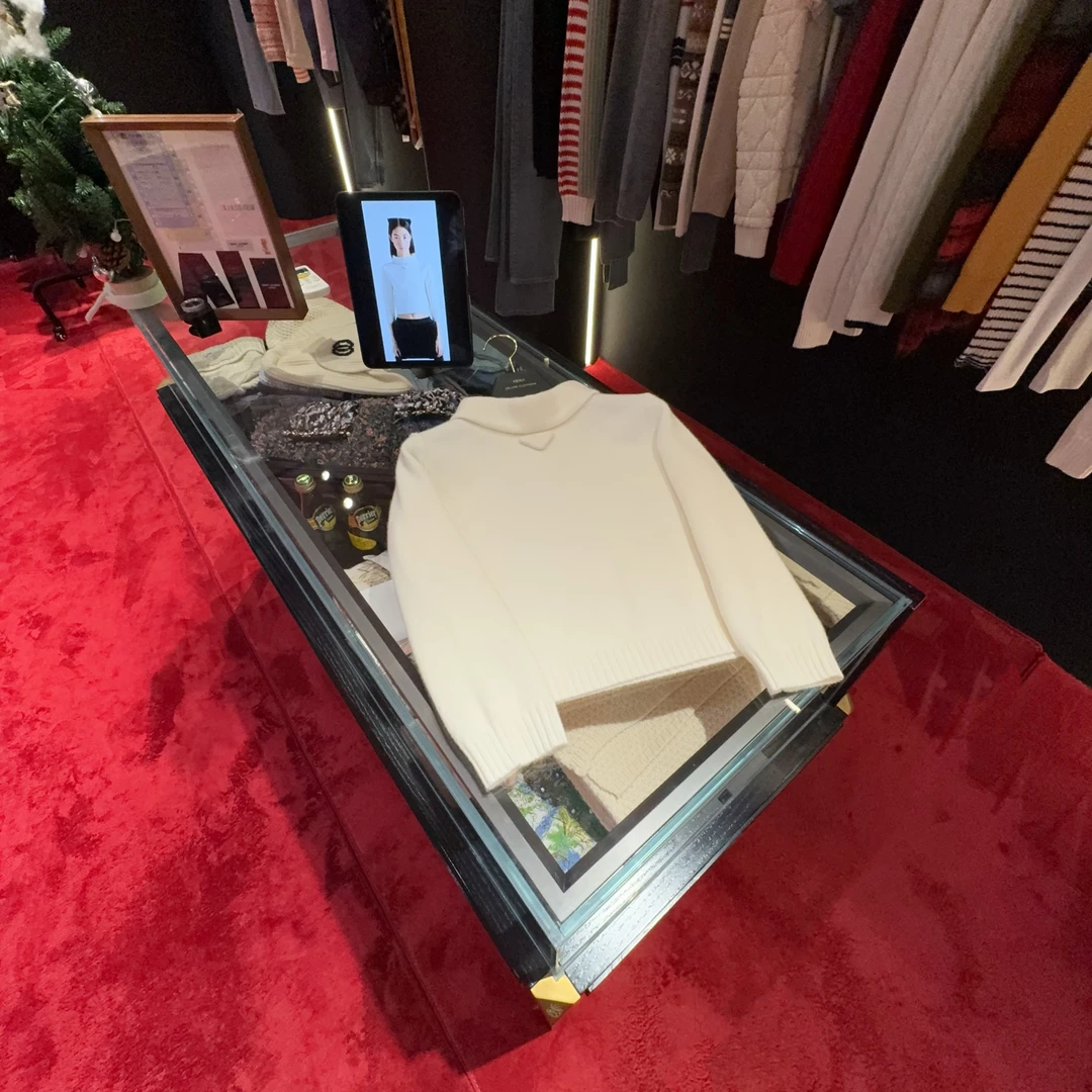 HM 24/FW 白色高领极简羊毛衫#短款七分袖#1139上新