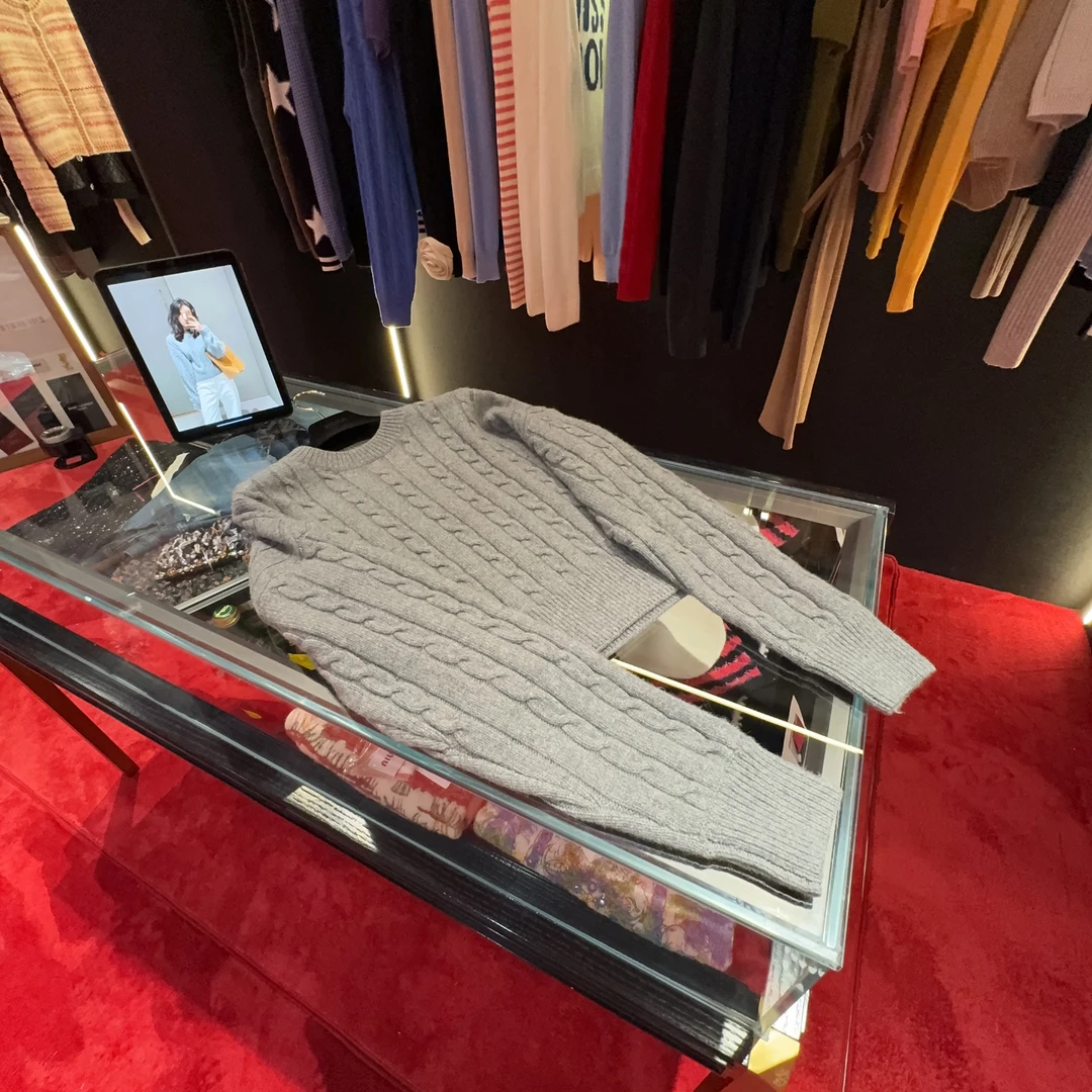 HM 24/FW EV绞花针织毛衣#高克重