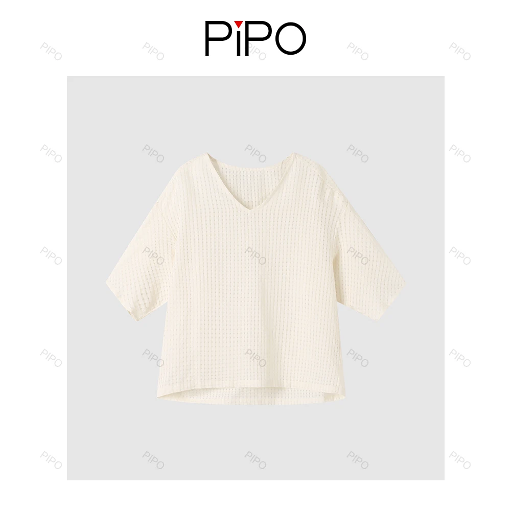 PIPO【桑蚕丝+羊毛】夏季气质时尚休闲凉快舒适衬衫女PDS2XS760