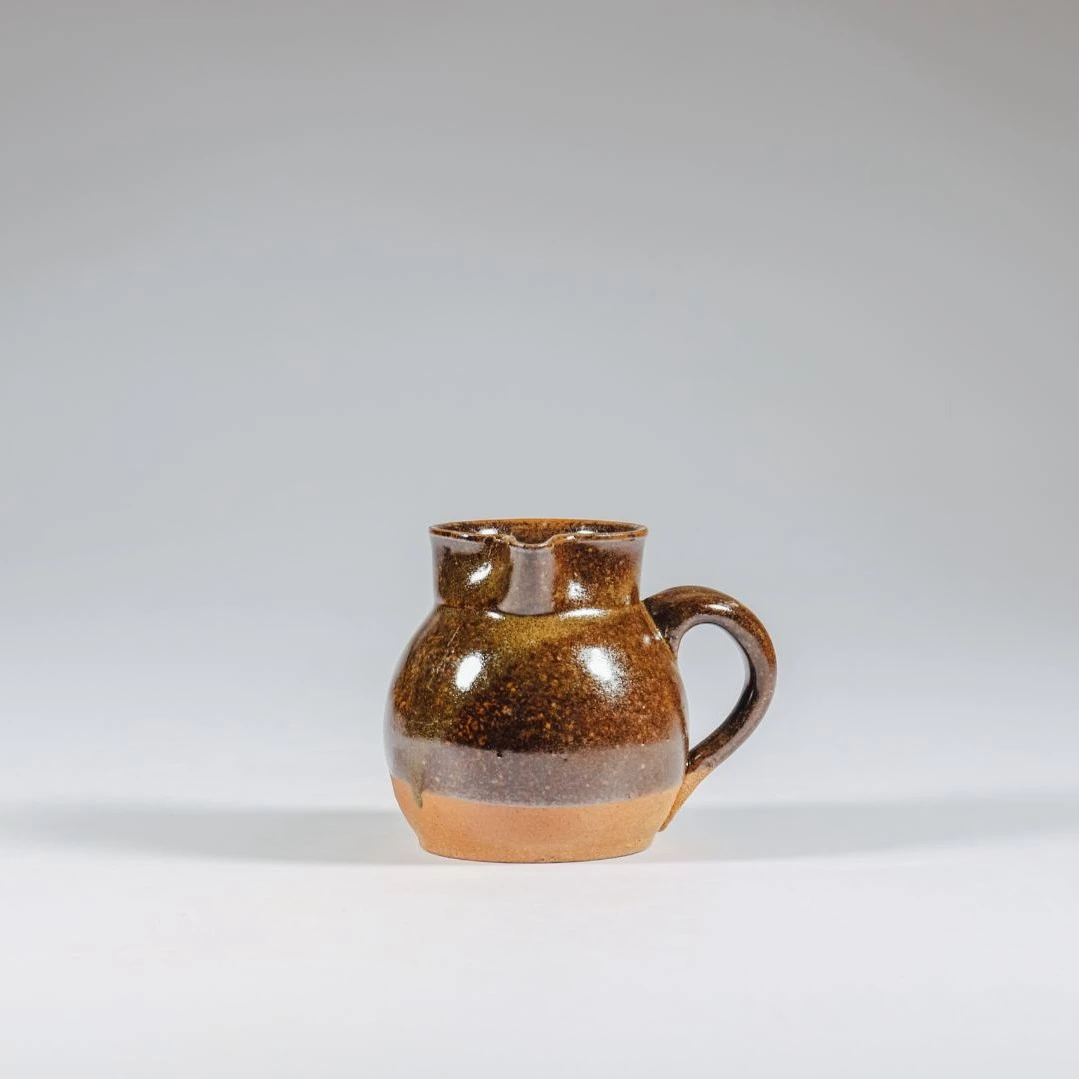 沙坝龙窑手工粗陶中号茶罐200ml左右纯手工