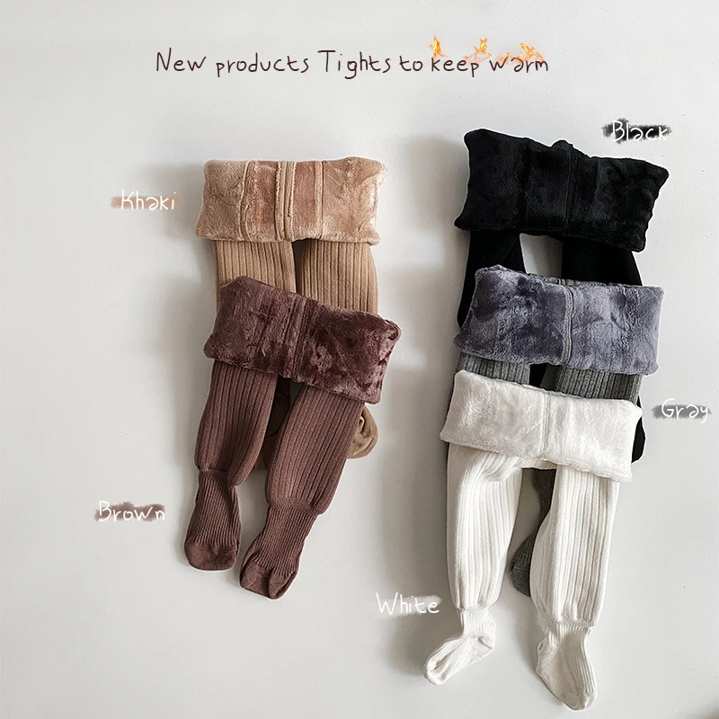 冬季婴儿加绒连裤袜女宝宝秋冬袜加厚裤袜女童打底裤保暖婴儿裤子