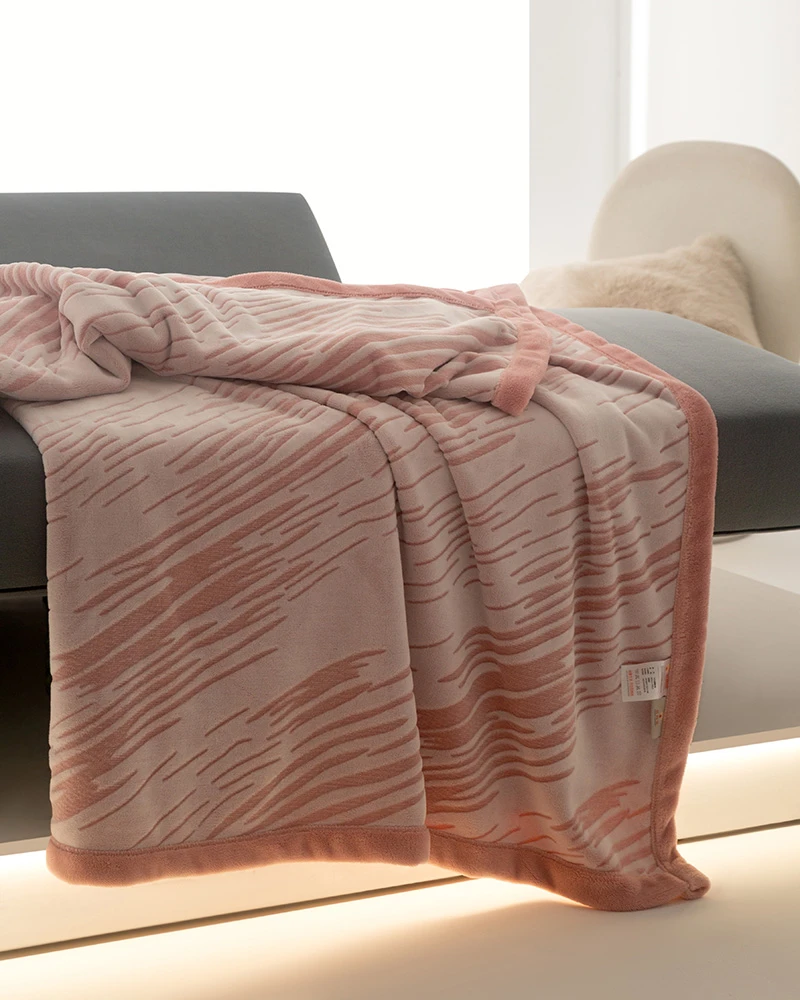 【素写】设计师款大牌风双面盖毯秋冬季可铺可盖单件盖毯毛毯