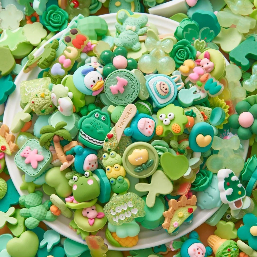 7.23【M101-200】diy手工树脂片饰品配件半成品手工配件布艺配件