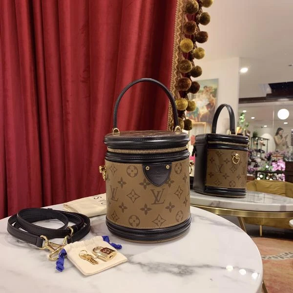 95新 LouisVuitton/路易威登 路易威登/GGS路易威登发财桶老花金