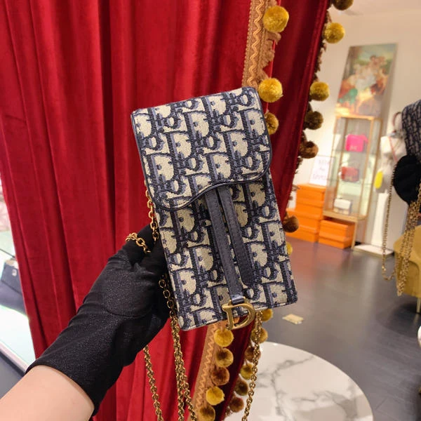 95新 DIOR/迪奥 迪奥/GGS迪奥马鞍手机包老花金扣21年/单肩包/961