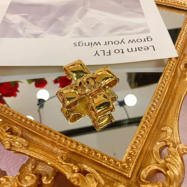 95新 Chanel/香奈儿 香奈儿/香奈儿合金金色胸针/胸针/袖扣/领带