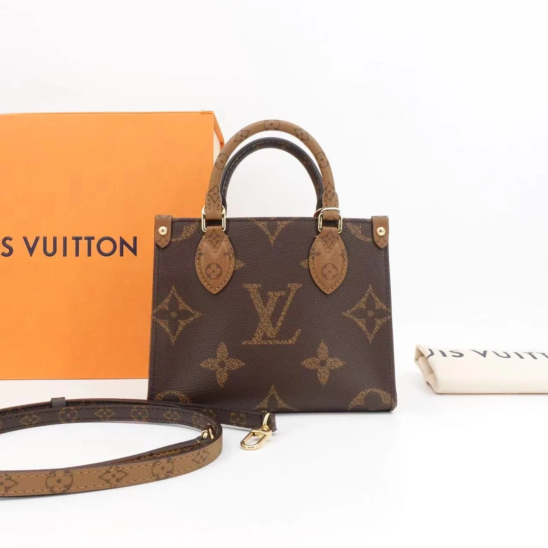 99新 LouisVuitton/路易威登 on the go bb老花单肩包/36282647