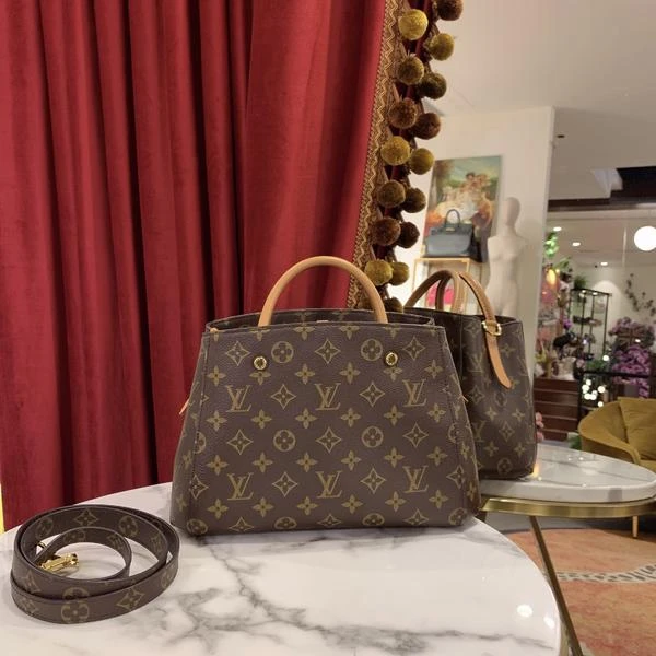 95新 LouisVuitton/路易威登 蒙田bb老花金扣单肩包/39322162